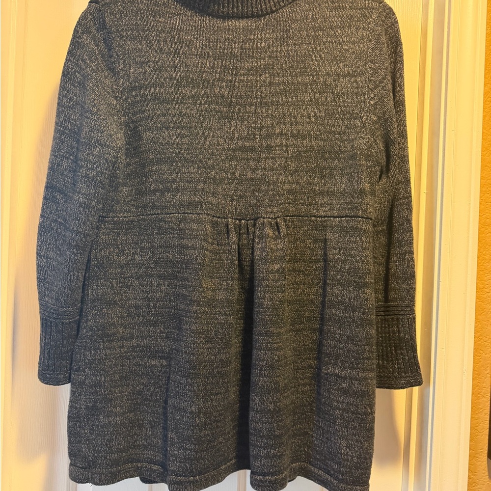 Gray Button-Up Knit Cardigan - image 2
